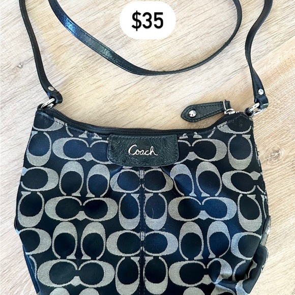 COACH | Small Crossbody Bag | Black&Silver - Picture 2 of 5